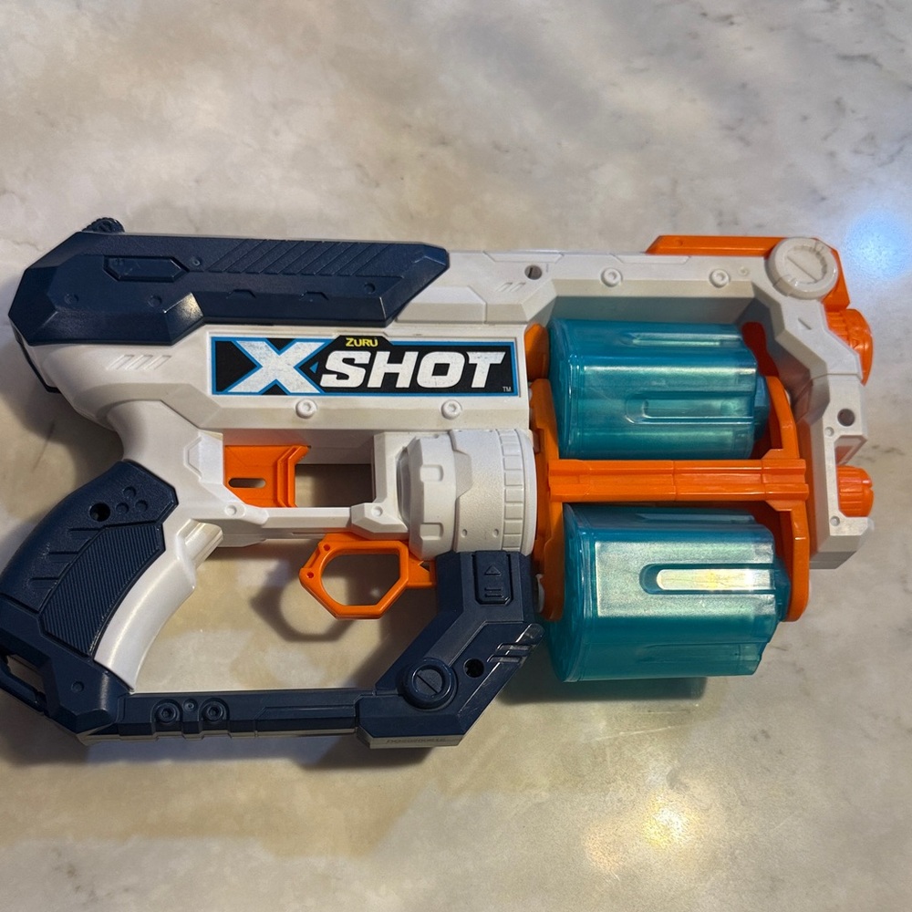 Zuru X-Shot Blue and Orange Action Blaster